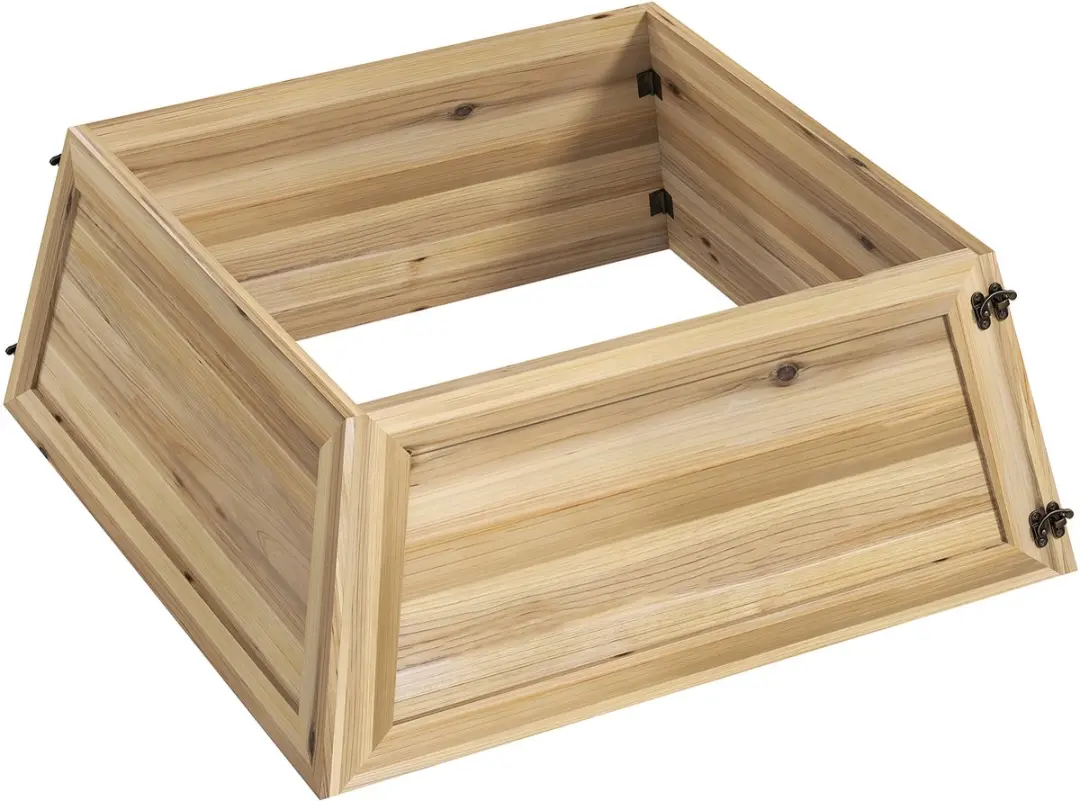 HOMCOM Kerstboomkraag van Hout