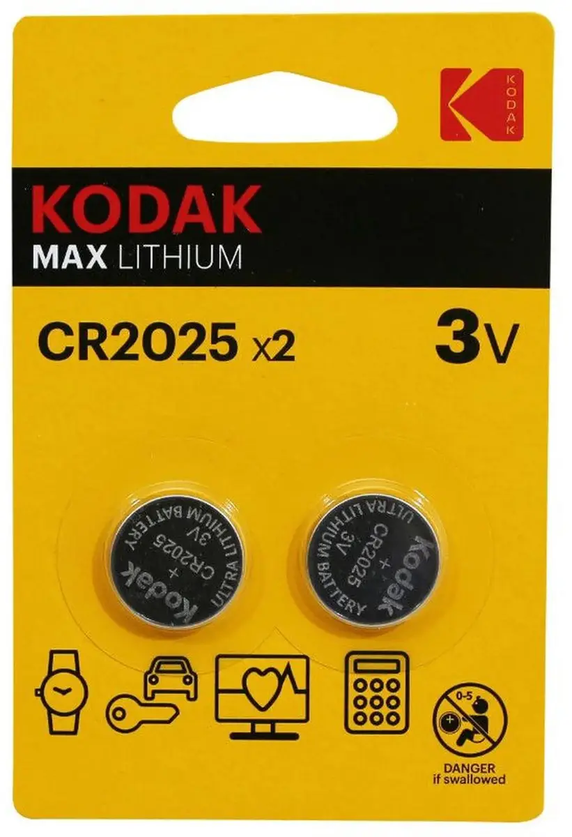 Kodak Ultra Max CR2025 Lithium Knoopcel 3V