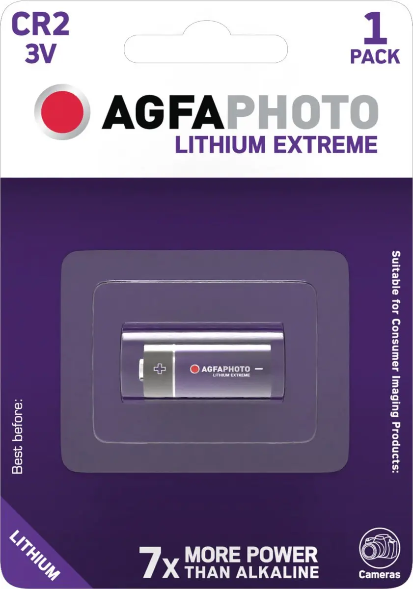 AgfaPhoto Lithium CR2 Batterij 3V - 750mAh - afbeelding 2 van 2