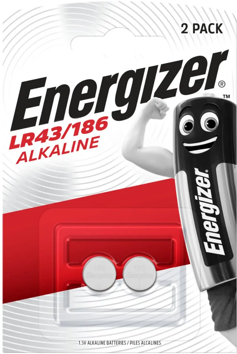 Energizer Alkaline LR43 Knoopcelbatterij 1.5V - 2 stuks - afbeelding 3 van 5