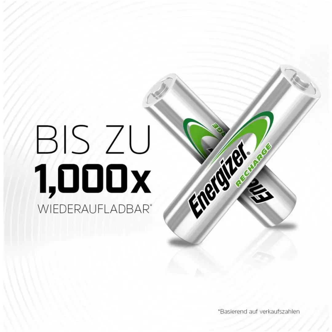 Energizer Oplaadbare AA batterij NiMH 1.2V 1350mAh - 2 stuk - afbeelding 3 van 3