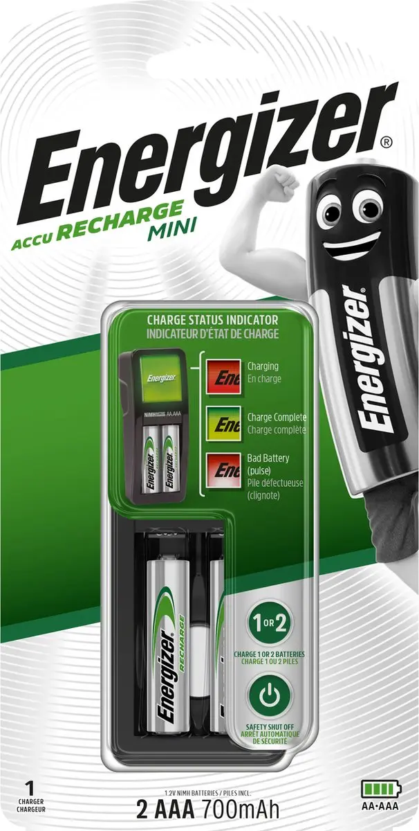 Energizer Mini Batterijoplader E300701400