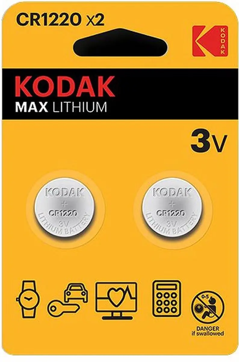 Kodak CR1220 Knoopbatterij Lithium