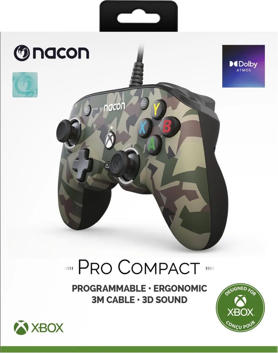 Nacon Pro Compact Controller Xbox Series X|S - Groen