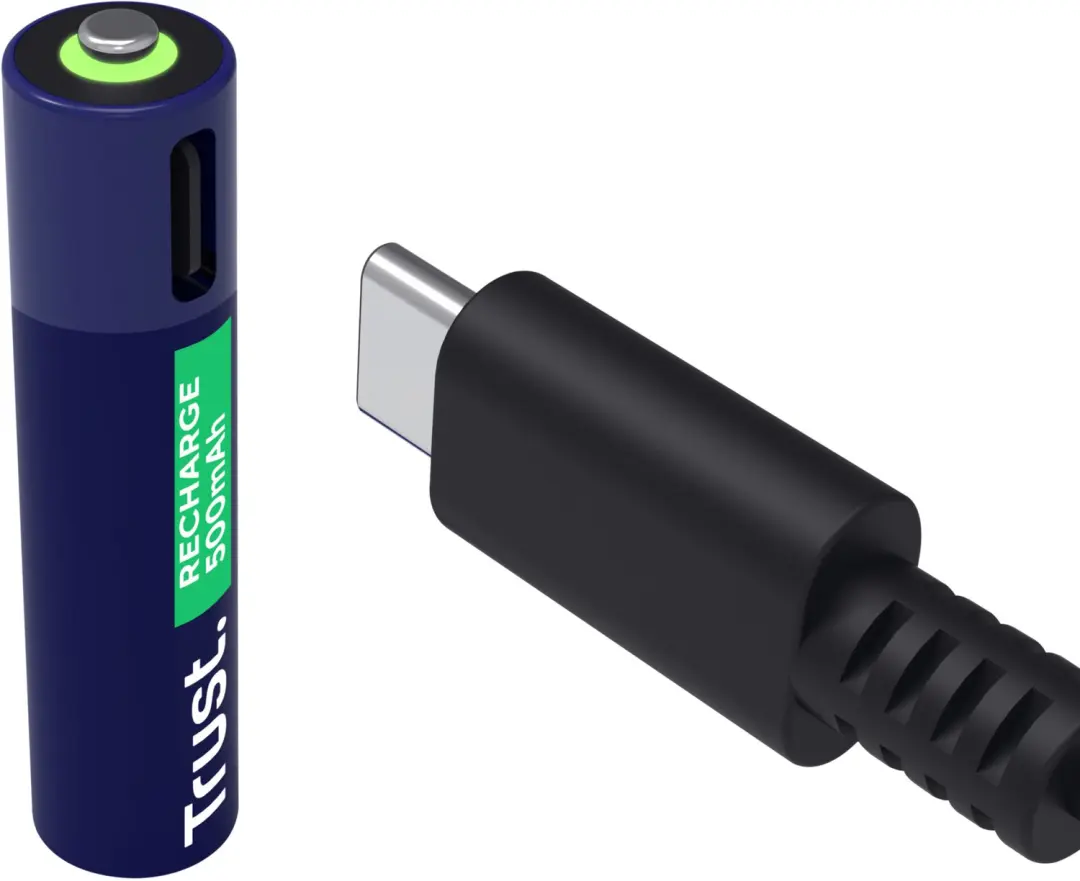 Trust USB-C Oplaadbare AAA Batterijen