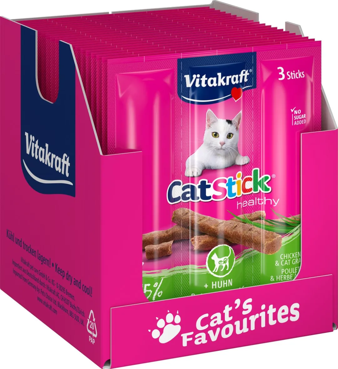 Vitakraft Cat Stick Kip & Kattengras