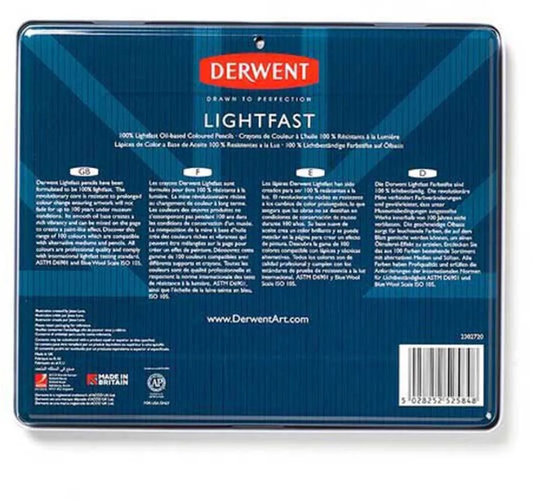 Derwent Lightfast Potloden 24 Kleuren - Ø4mm