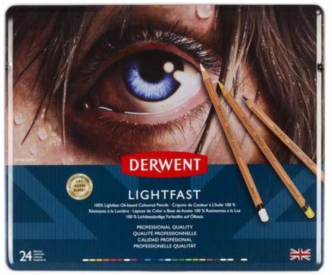 Derwent Lightfast Potloden 24 Kleuren