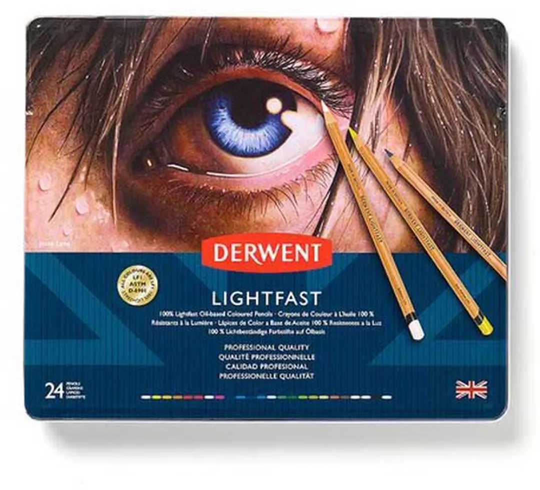 Derwent Lightfast Potloden 24 Kleuren - Ø4mm