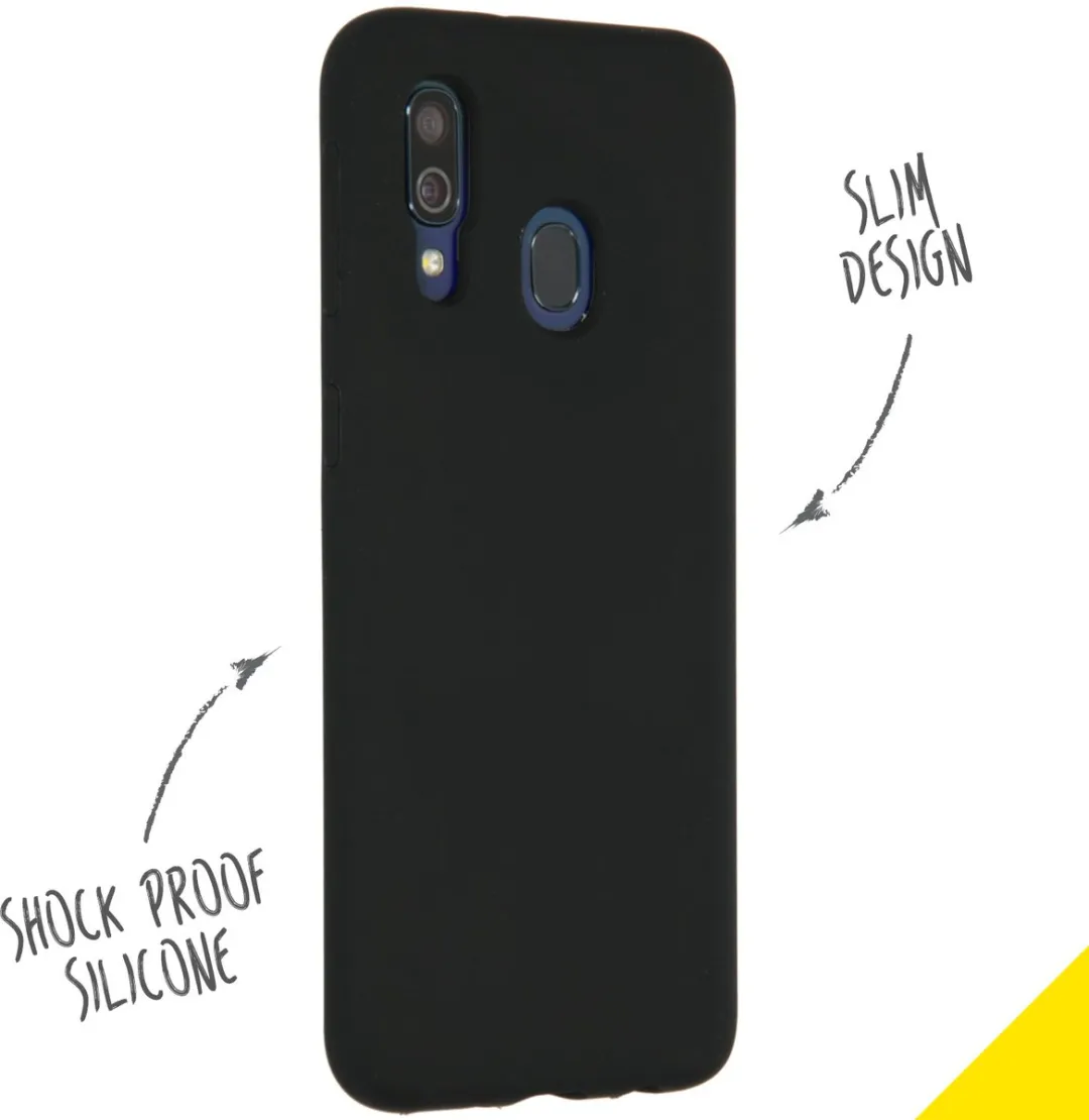 Accezz Hoesje Samsung Galaxy A40 - Zwart