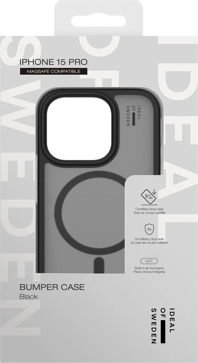 iDeal of Sweden Bumper Case iPhone 15 Pro - Zwart - IDBPCMS-I2361P-01