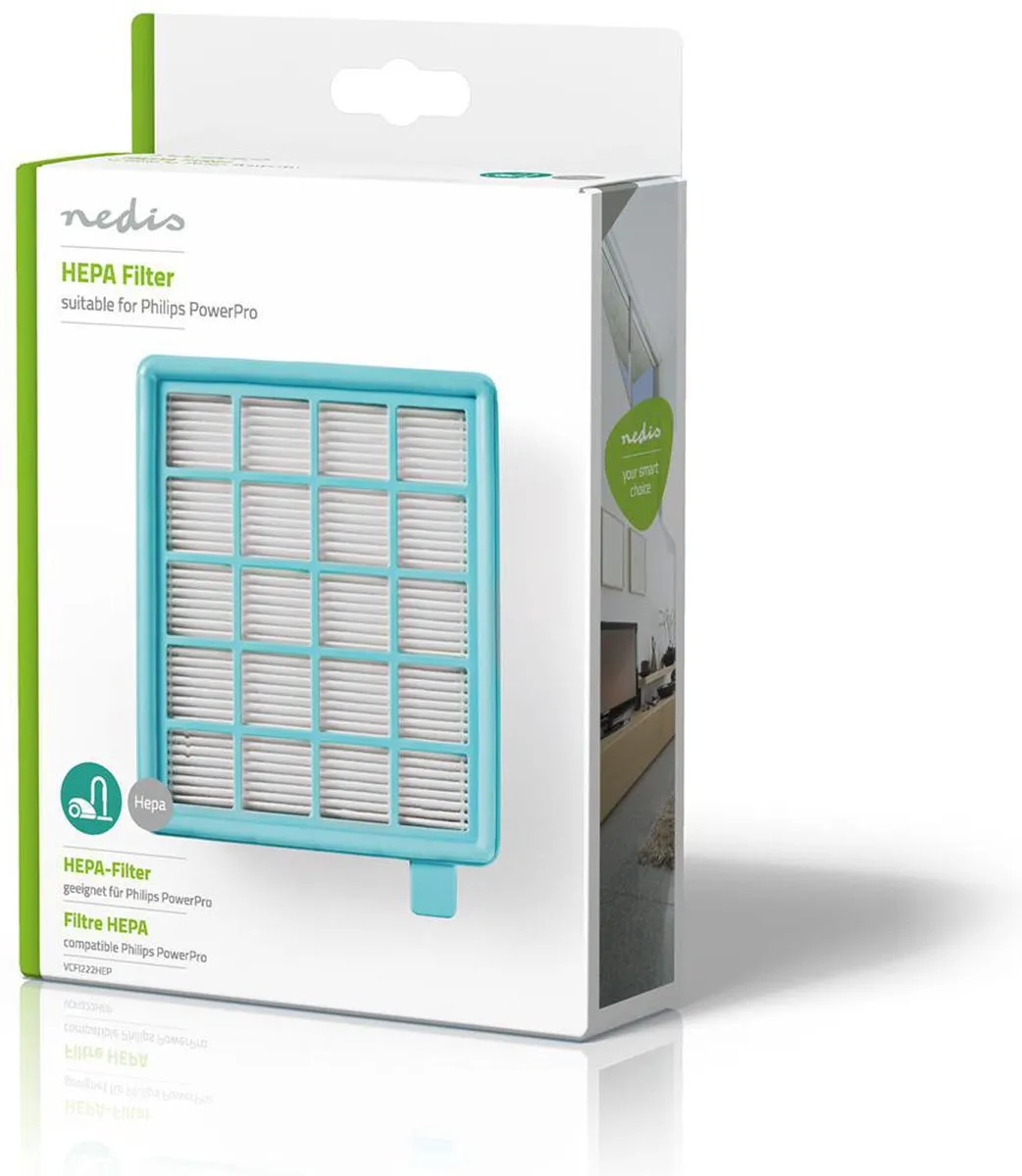 Nedis HEPA Filter VCFI222HEP - 3x Motorfilter - Blauw - afbeelding 6 van 6