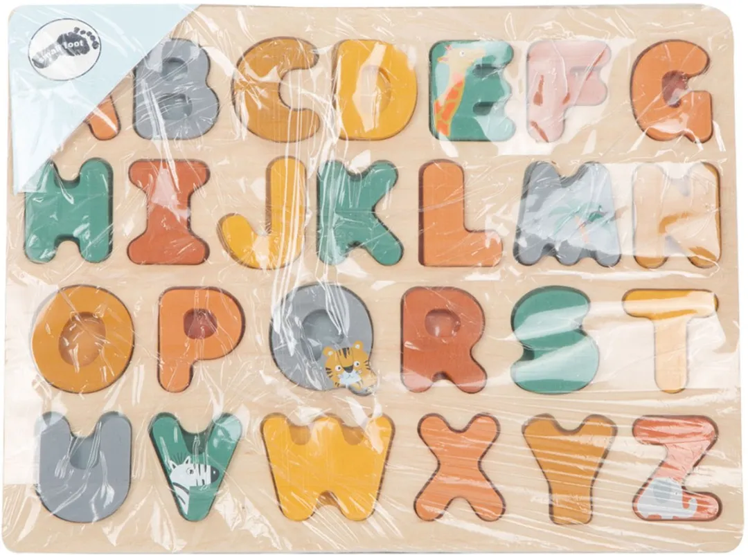 Small Foot Houten Alfabet Puzzel Safari