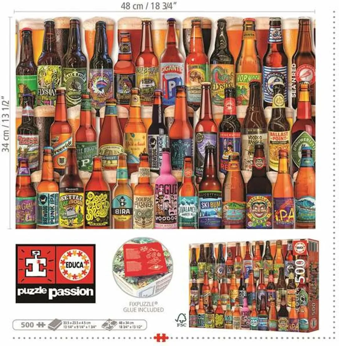 Educa Craft Beer Puzzel 500 Stuks - ED19610