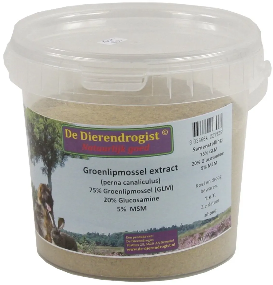 Dierendrogist GLM MSM Glucosamine Voedingssupplement 400g
