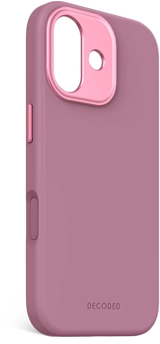 Decoded Siliconen Hoesje iPhone 17 - Rosette Roze - DEC-I17-SIL-ROS