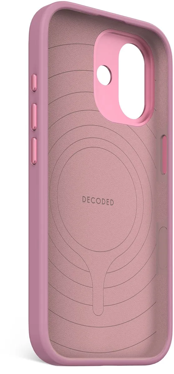 Decoded Siliconen Hoesje iPhone 17 - Rosette Roze - DEC-I17-SIL-ROS