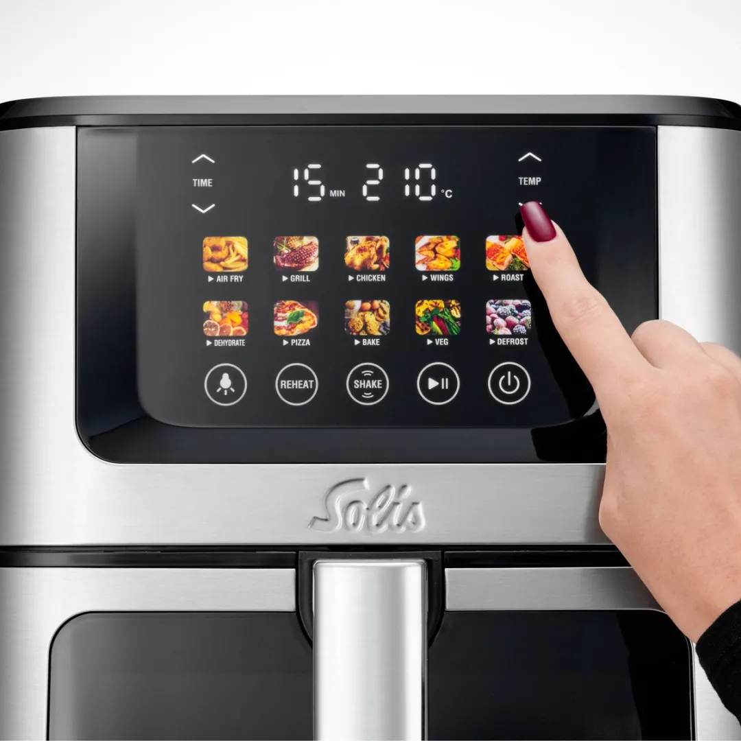 Solis Air Fry & Dry XL Airfryer 1870W - 7.5L - 10 Programma's - RVS - afbeelding 6 van 6