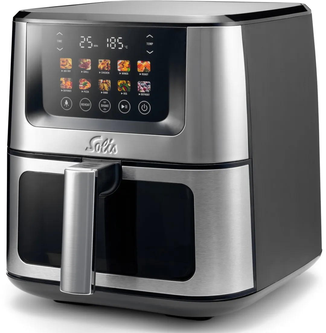 Solis Air Fry & Dry XL Airfryer 1870W - 7.5L - 10 Programma's - RVS