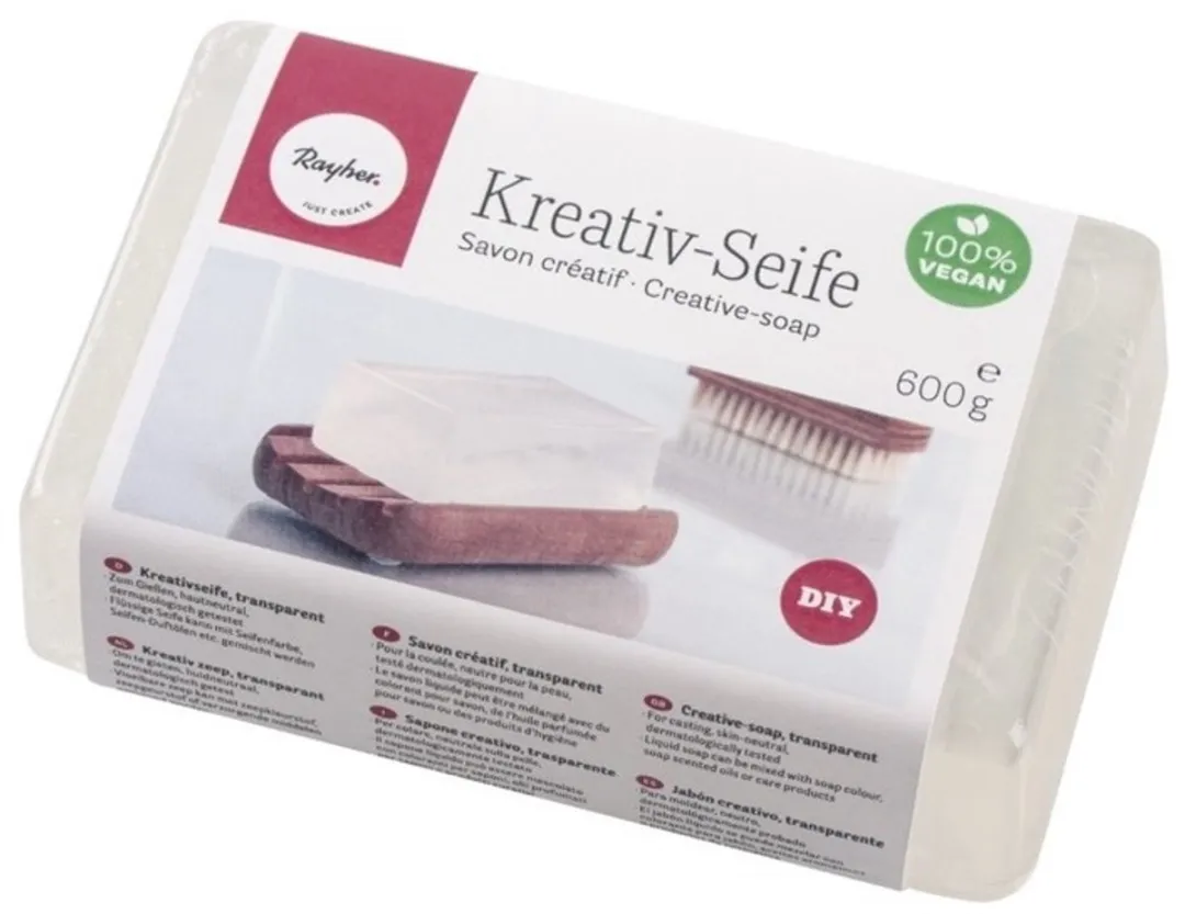 Rayher Kreativ Transparante Zeepgietzeep 600g - 3 Zakjes