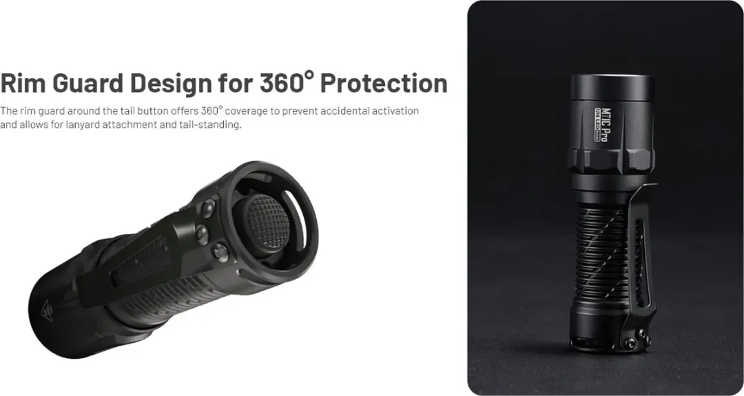 Nitecore MT1C Pro Oplaadbare Zaklamp - 1000 lumen - Zwart - afbeelding 4 van 6