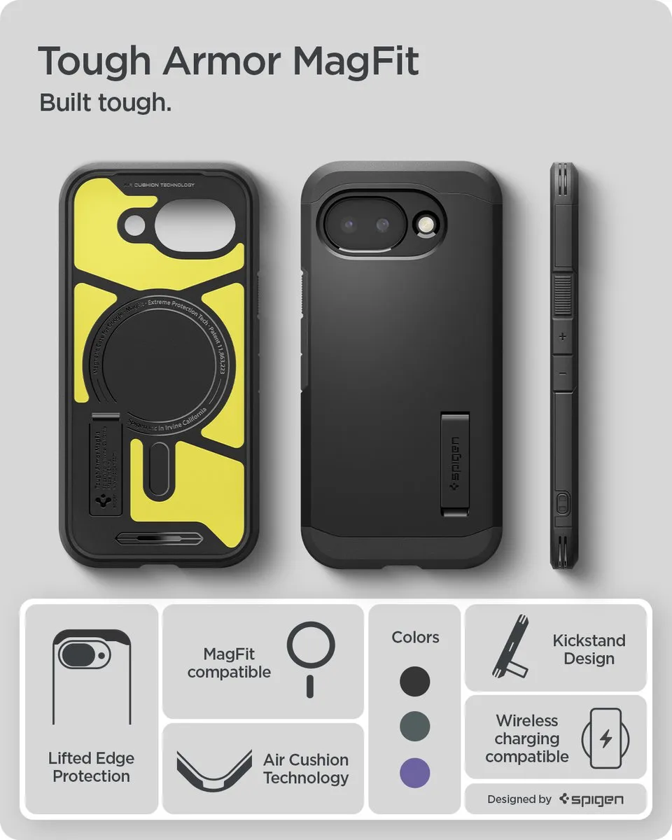 Spigen Tough Armor Backcover Google Pixel 10a - Zwart