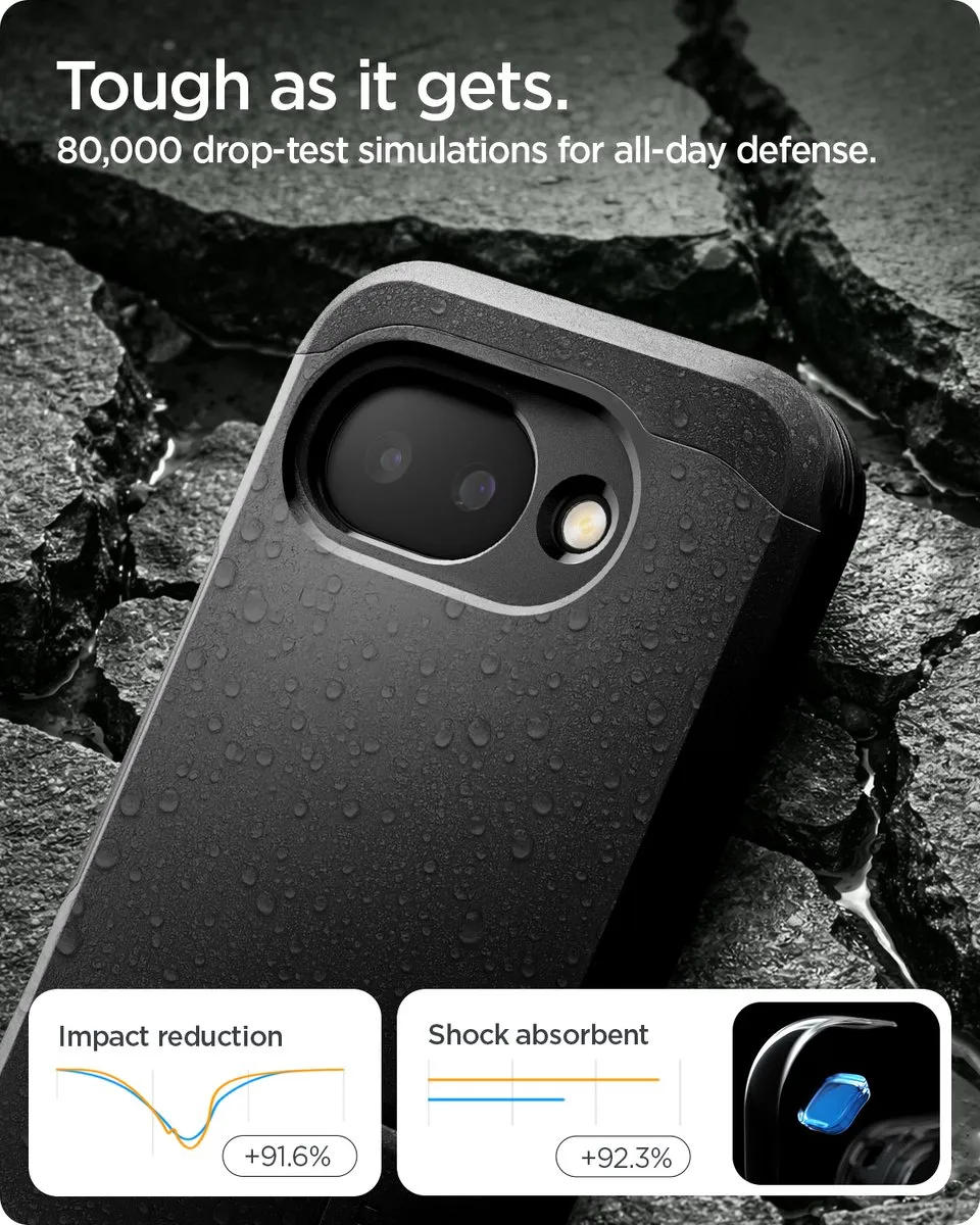 Spigen Tough Armor Backcover Google Pixel 10a - Zwart