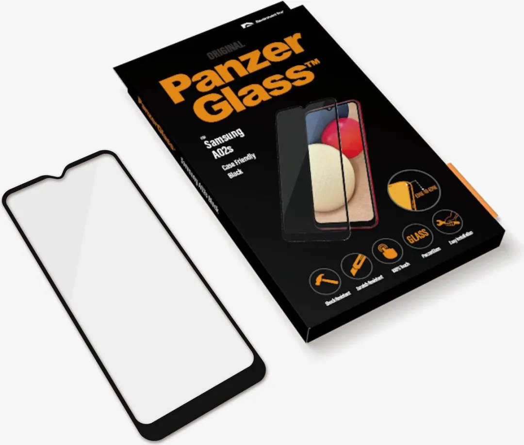 PanzerGlass PZ-7262 Screenprotector - Samsung Galaxy A02s - Zwart - afbeelding 6 van 6