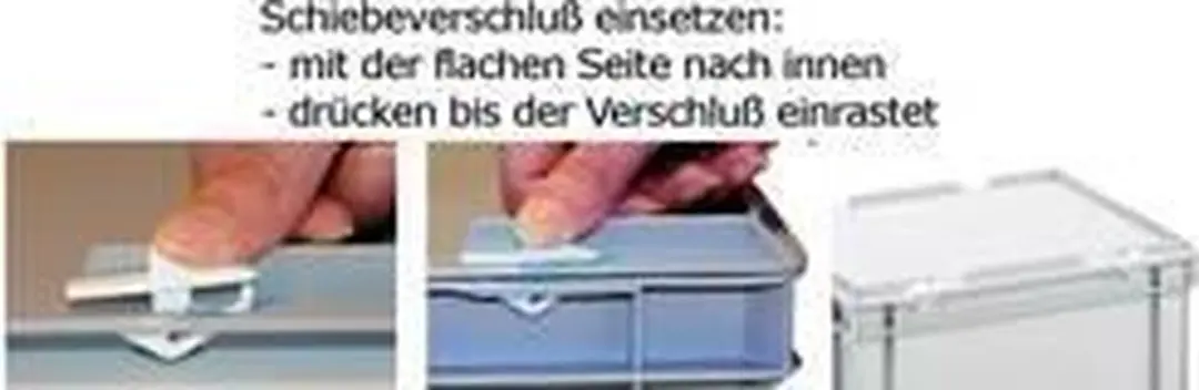 Alutec 05310 Schuifsluiting Kunststof Box - Wit - 8 stuks - afbeelding 4 van 5