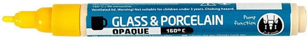 Creativ Company Glas- & Porseleinstiften Geel 2-4mm