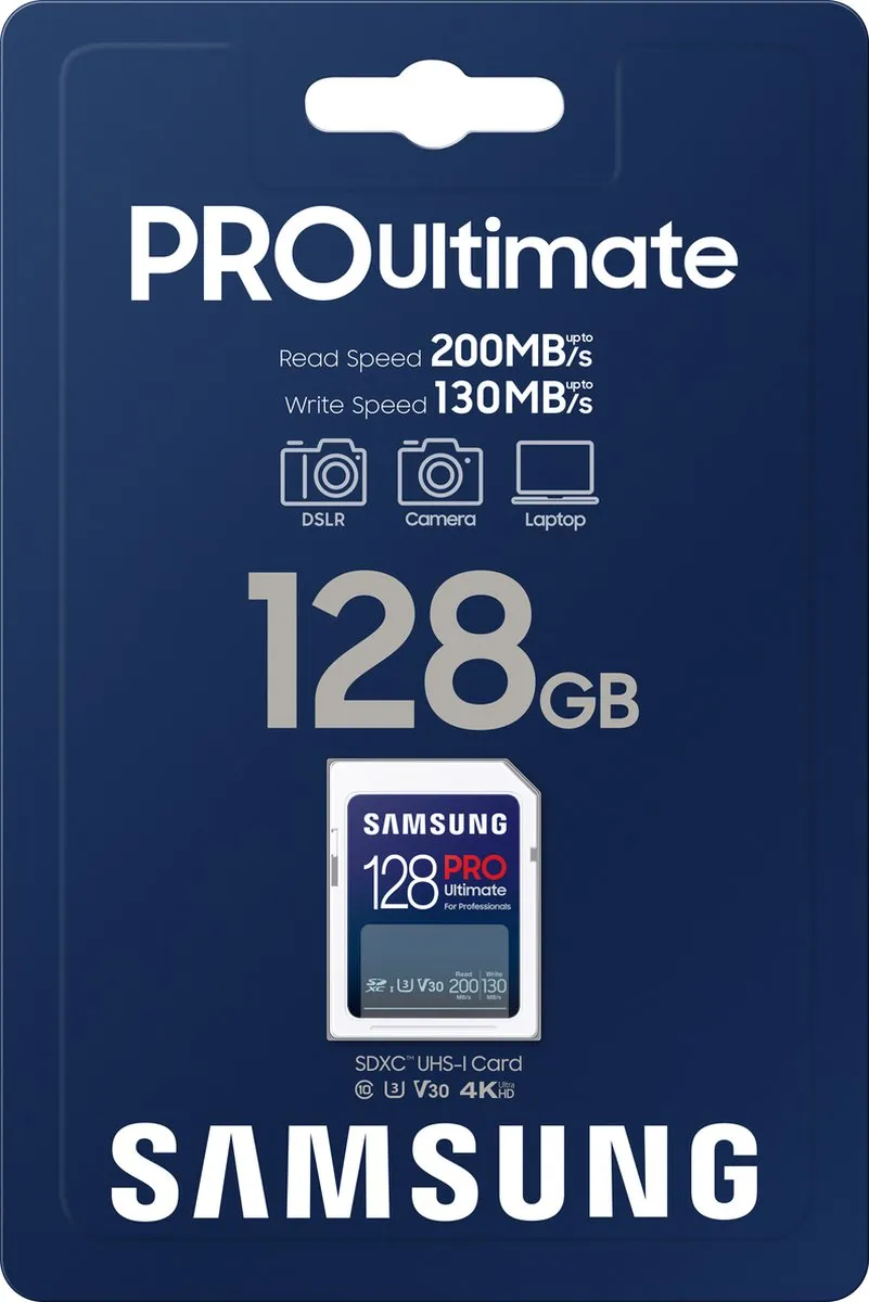 Samsung PRO Ultimate SD-kaart 128GB - 200/130 MB/s