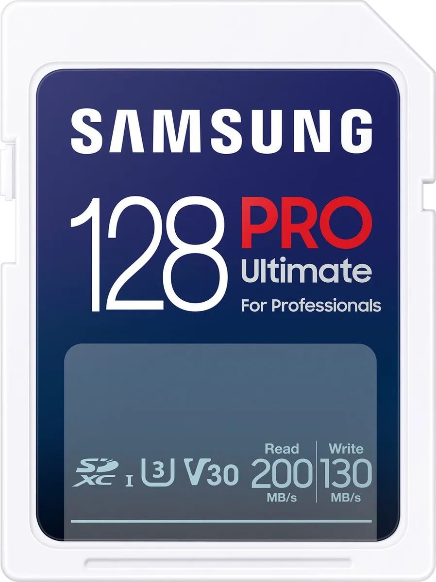 Samsung PRO Ultimate SD-kaart 128GB - 200/130 MB/s