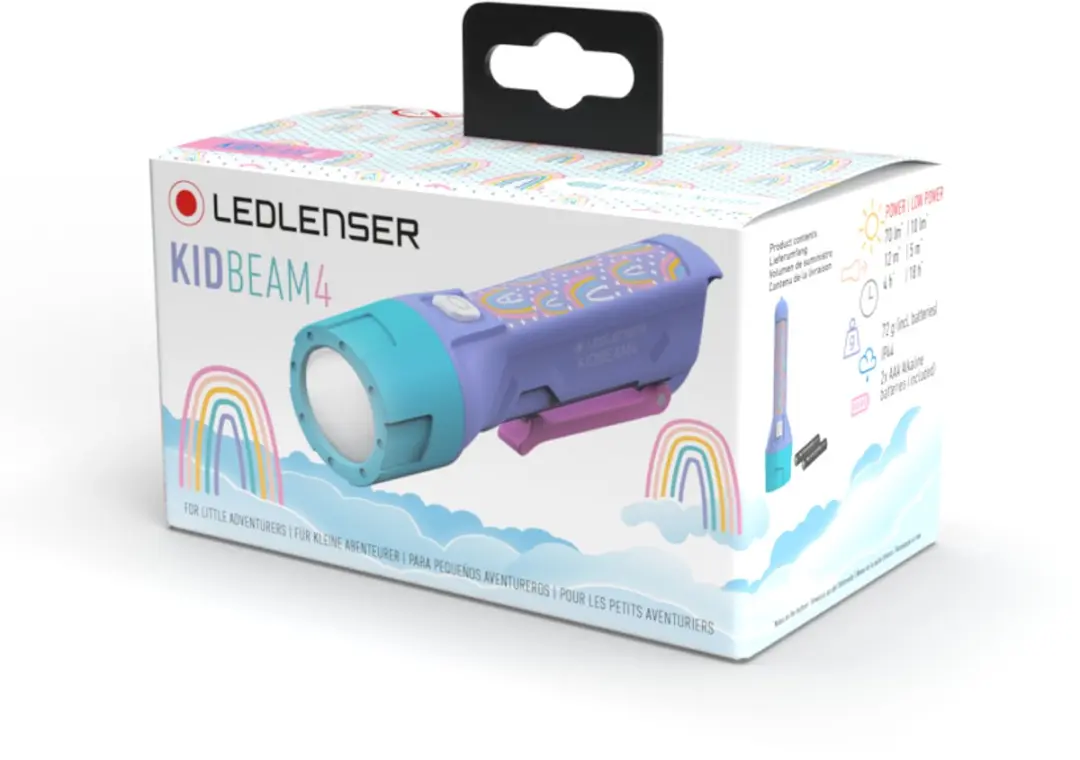 Ledlenser Kidbeam4 Zaklamp - 70 lumen - Paars - afbeelding 4 van 6