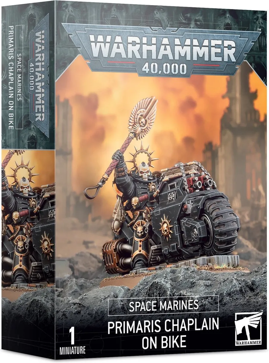 Games Workshop Warhammer 40.000 Space Marines Primaris Chaplain op Bike