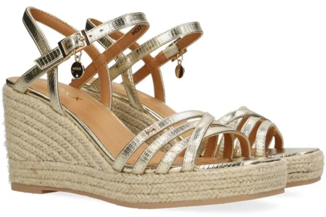 Mexx Noemi Pakina Sandalen - Met Sleehak - Goudkleurig - afbeelding 2 van 6