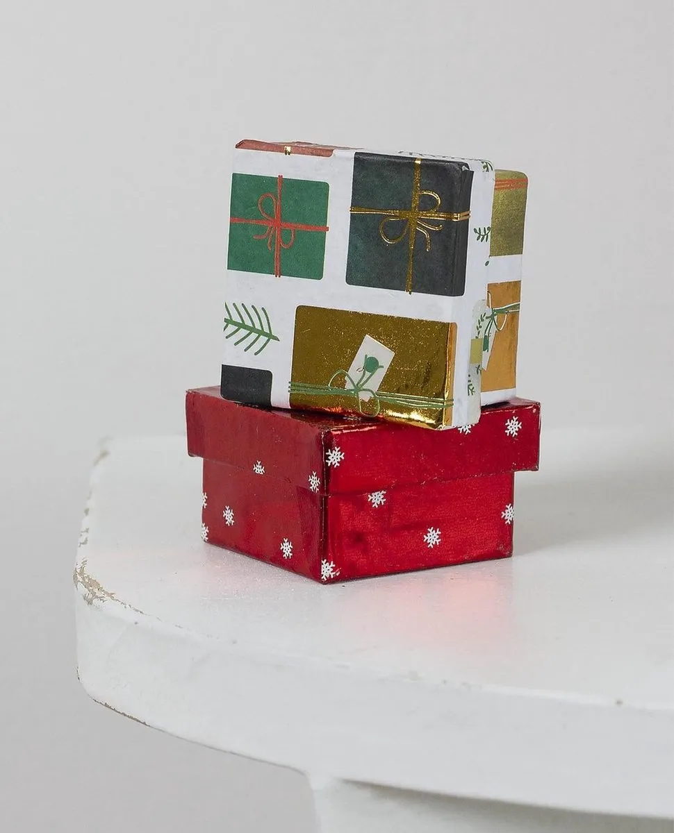 Decopatch Texture Kerstpapier My little gift Limited Edition - 4 Stuks