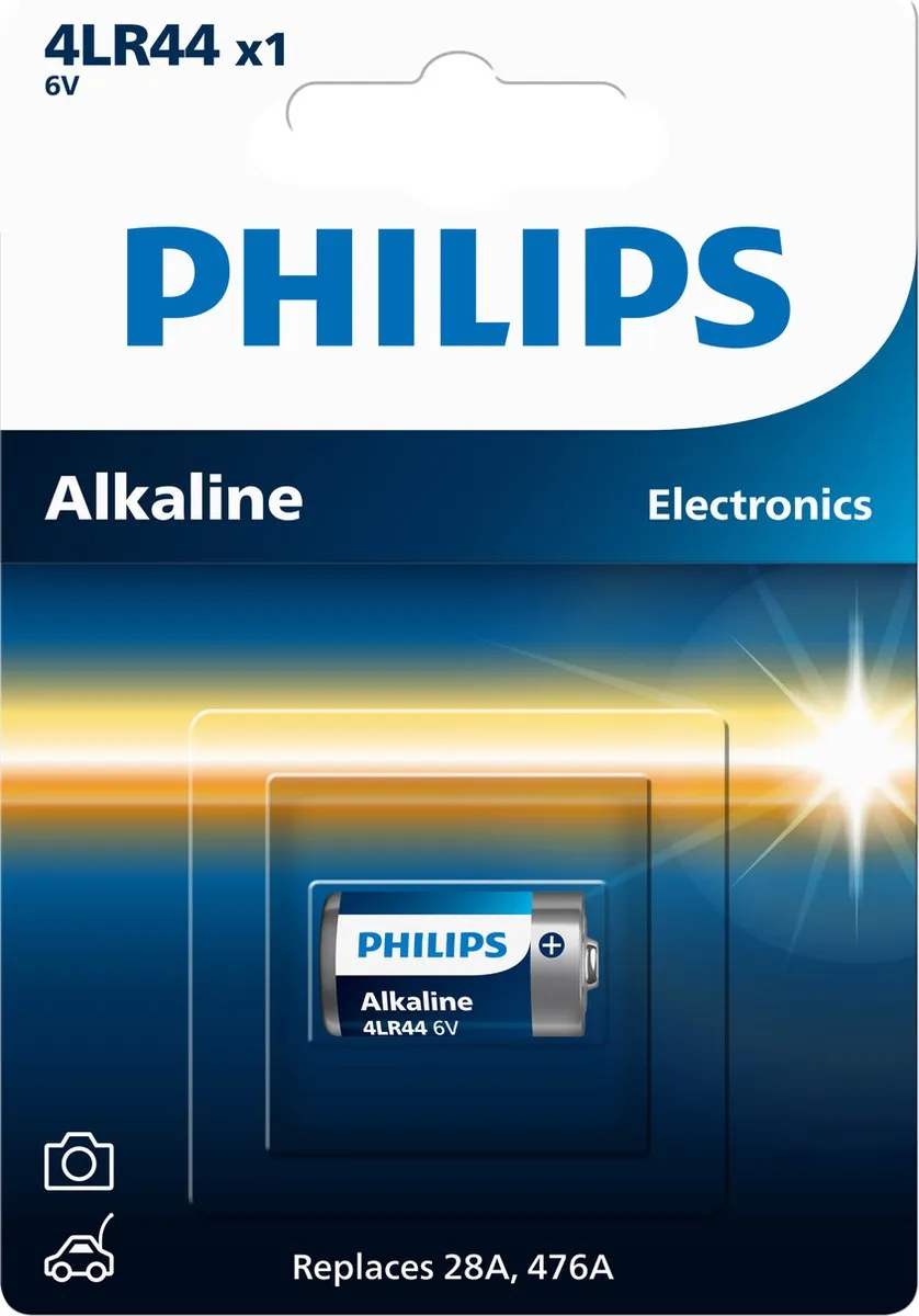 Philips 4LR44 6V Alkaline Batterij