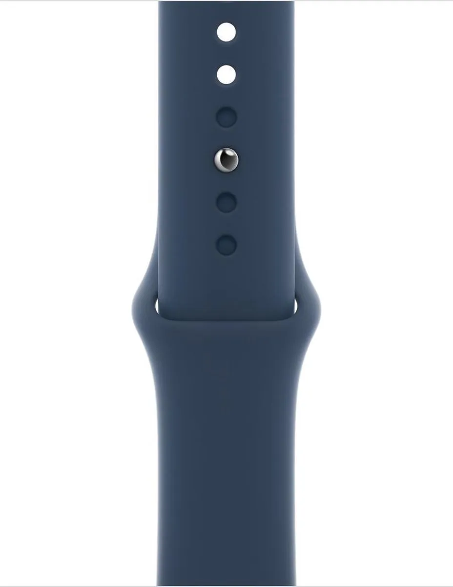 Apple Watch SE 2021 40mm - Zilver - Blauwe Band