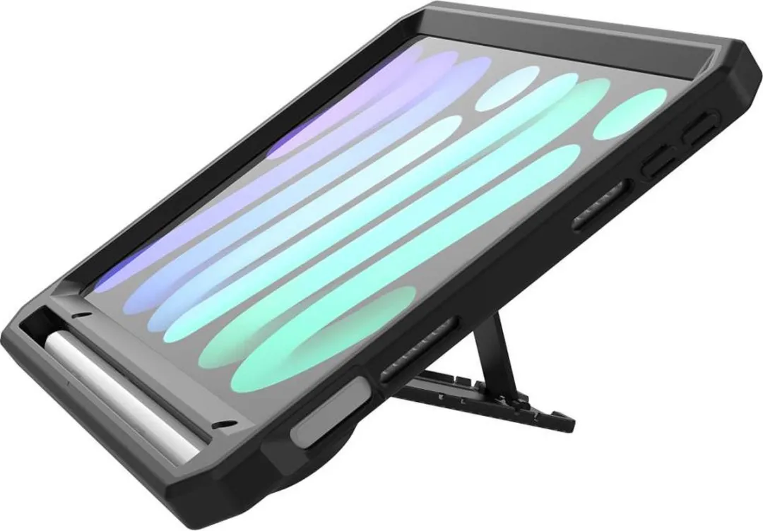 Just in Case Heavy Duty Case iPad mini 6/7 - Zwart - afbeelding 6 van 6