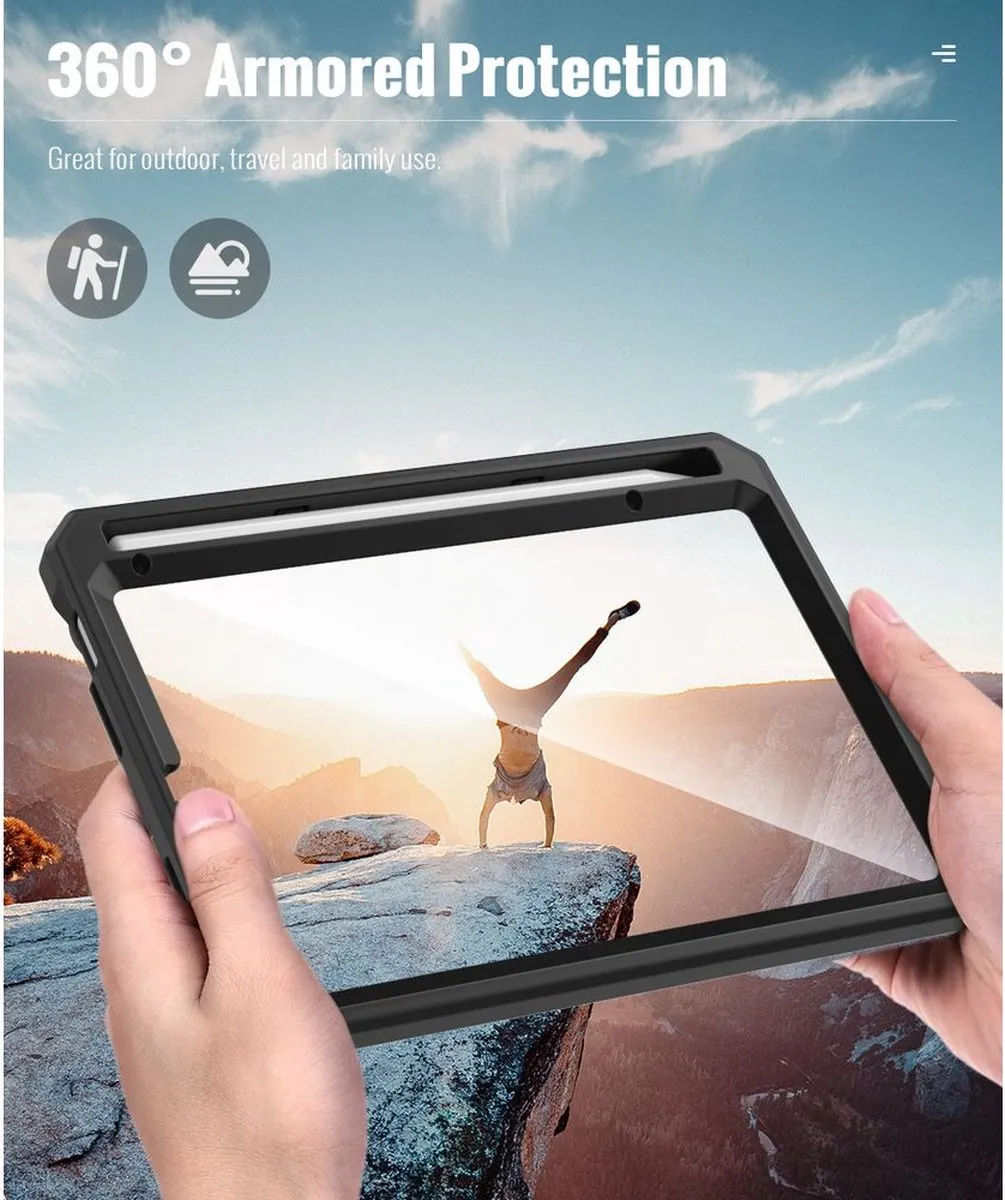 Just in Case Heavy Duty Case iPad mini 6/7 - Zwart