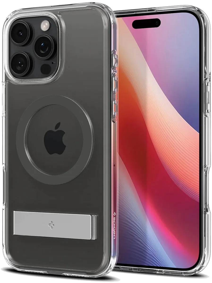 Spigen Ultra Hybrid S ACS08143 iPhone 16 Pro Hoes - Grijs