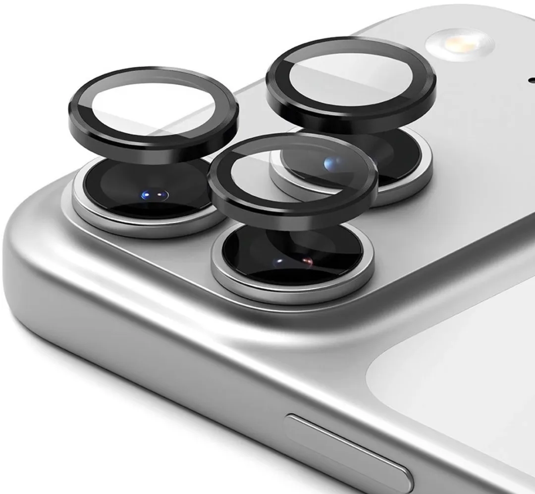 Ringke Frame Glass Camera Protector iPhone 17 Pro/Max - 2 Stuks - Zwart - afbeelding 6 van 6