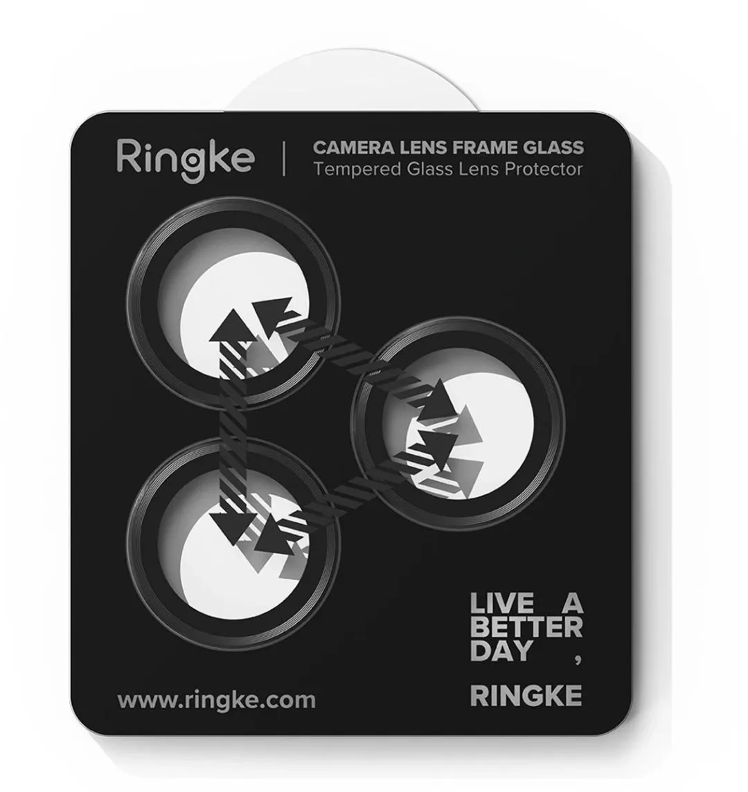 Ringke Frame Glass Camera Protector iPhone 17 Pro/Max - 2 Stuks - Zwart