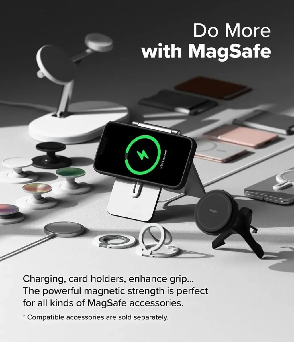 Ringke Silicone MagSafe Hoesje iPhone 16/17 - Zwart