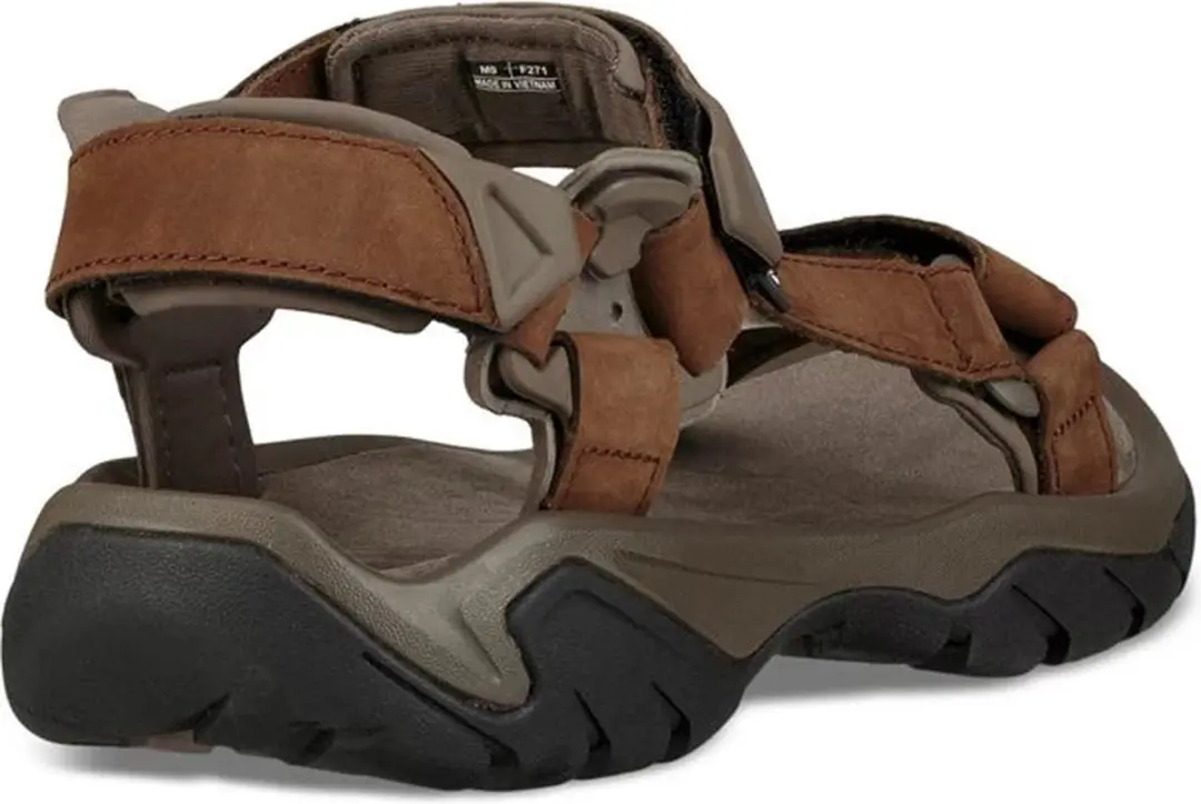 Teva Terra Fi 5 Leather Heren Sandalen - Middenbruin - 48,5 - afbeelding 5 van 6