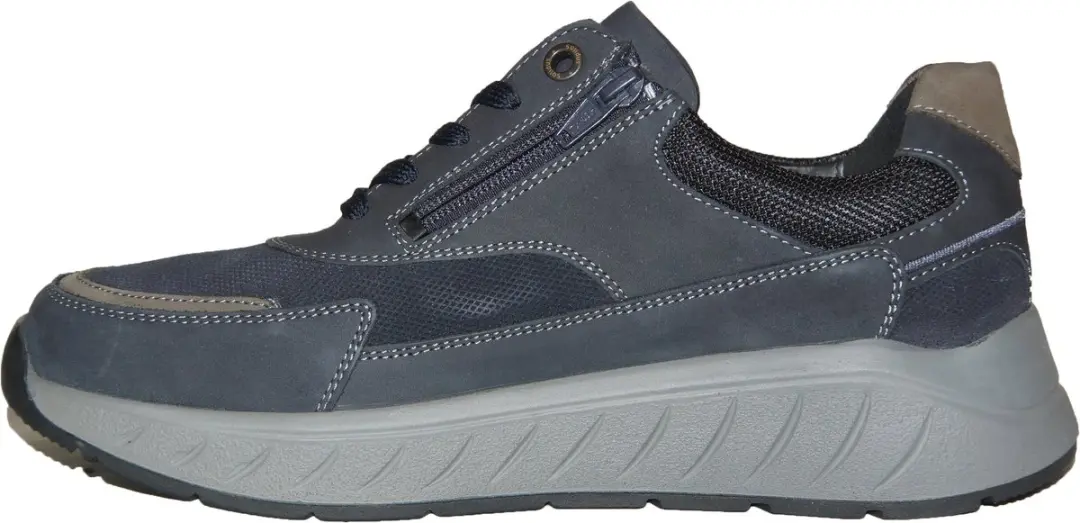 Solidus 71137 Ken Sneakers - Wijdte H-K - Grijs/Zwart - afbeelding 2 van 6
