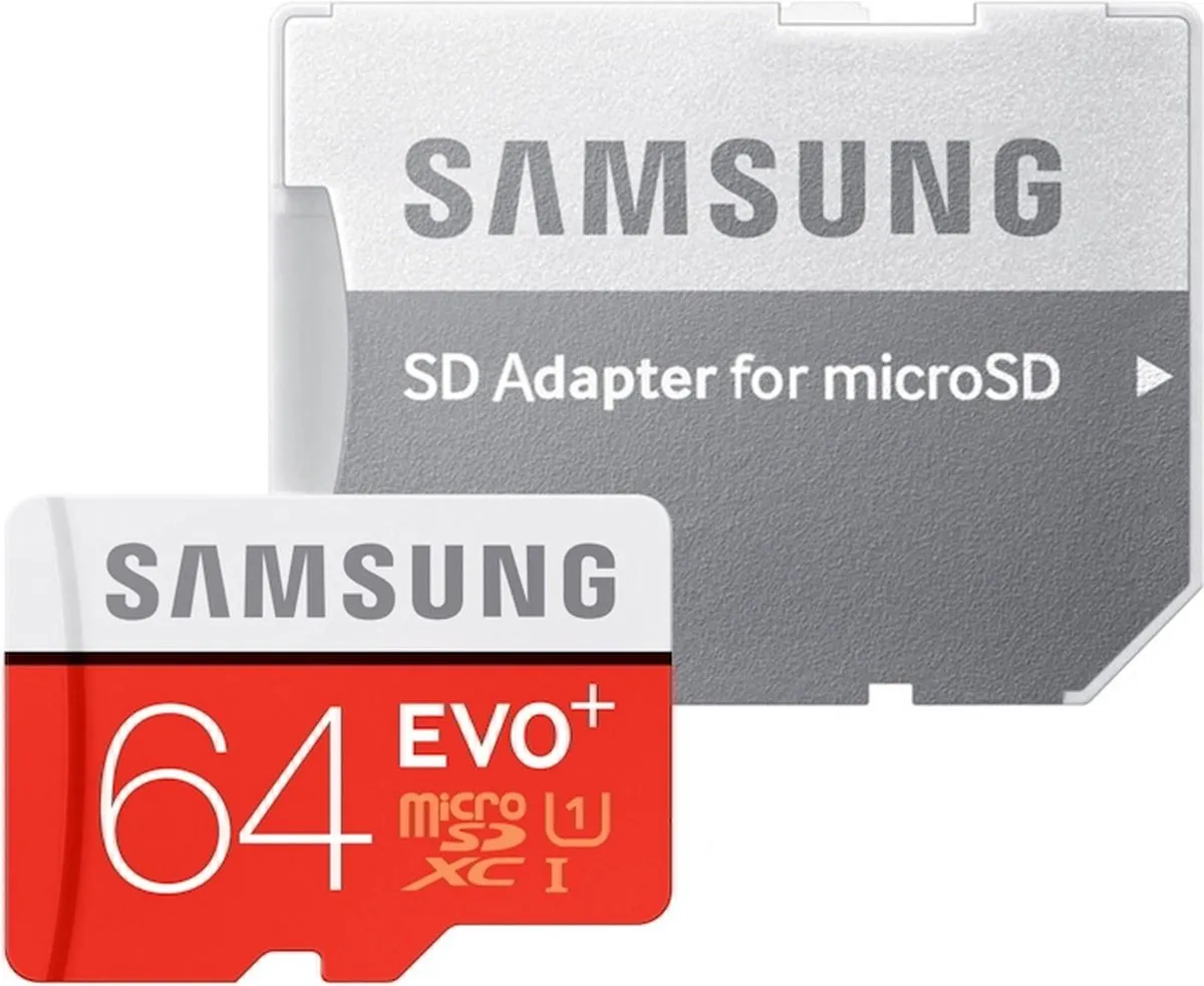 Samsung Evo+ MB-MC64DA/EU Micro SDXC 64GB - met adapter