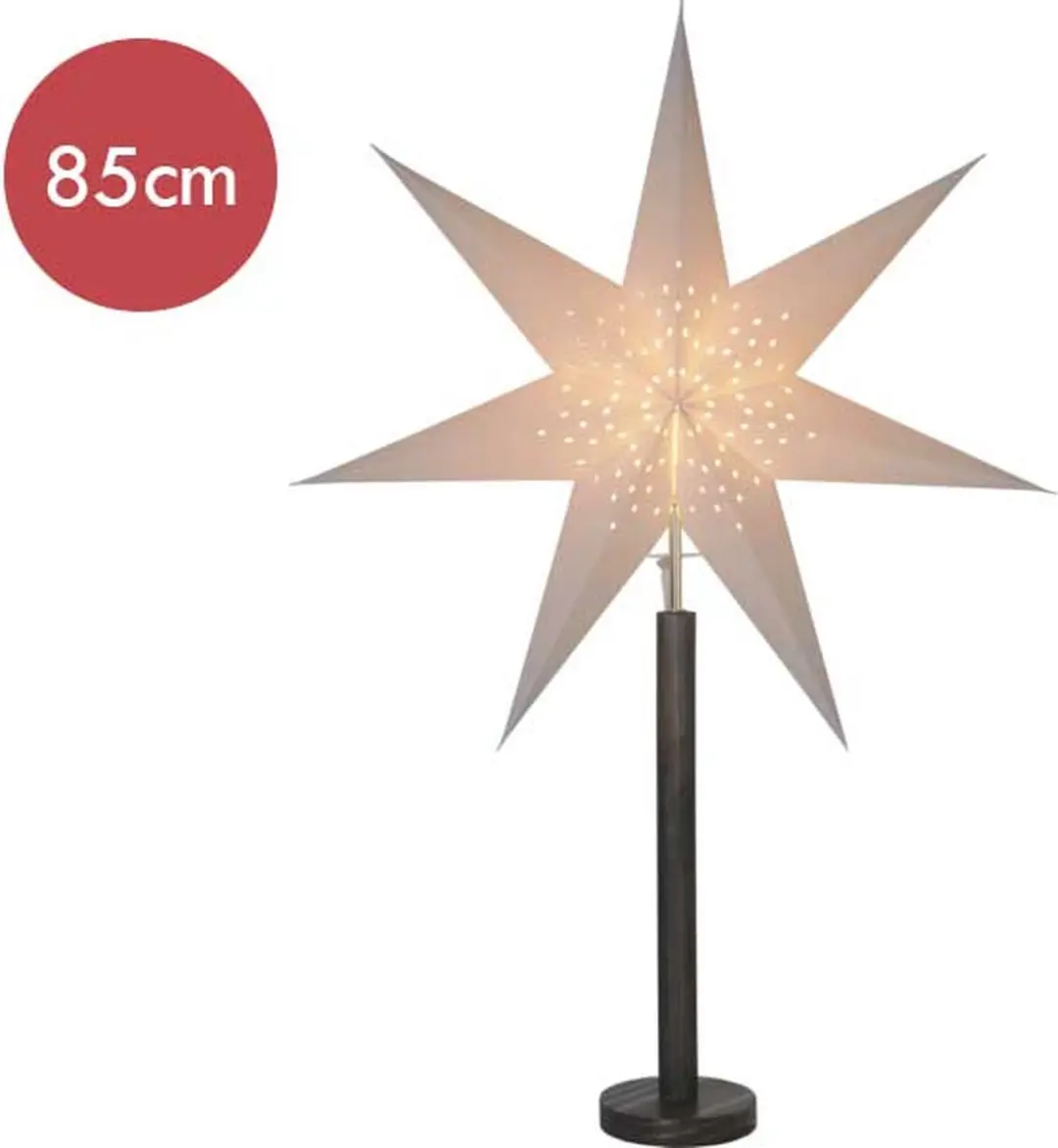 Bruine kerstster Elice met E14 fitting