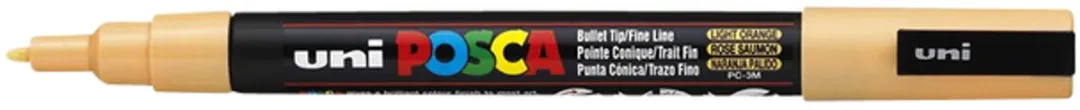 Posca PC-3M Verfstiften - Lichtoranje - 6 Stuks