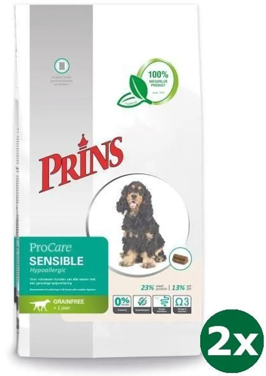 Prins ProCare Graanvrij Sensible Hypoallergeen Hondenvoer 2x12kg